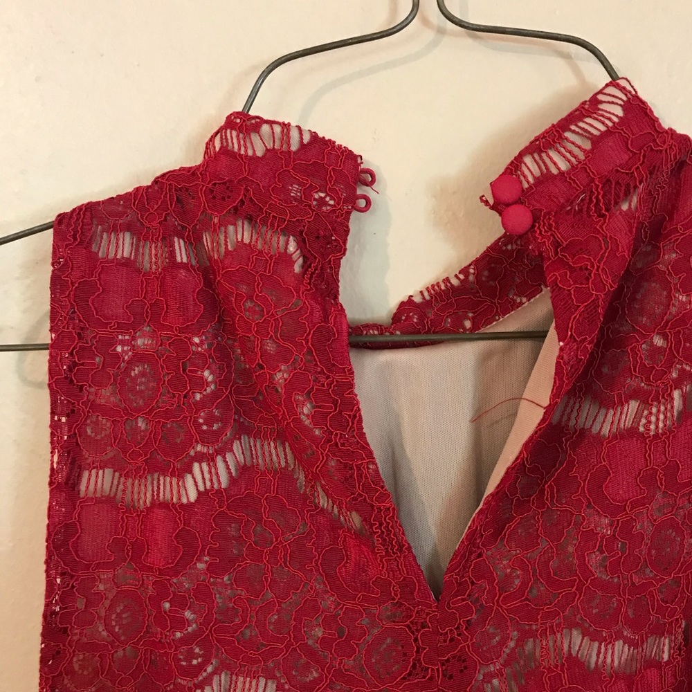 NWT Burgundy Lace Tank Style Blouse - Picture 8 of 8